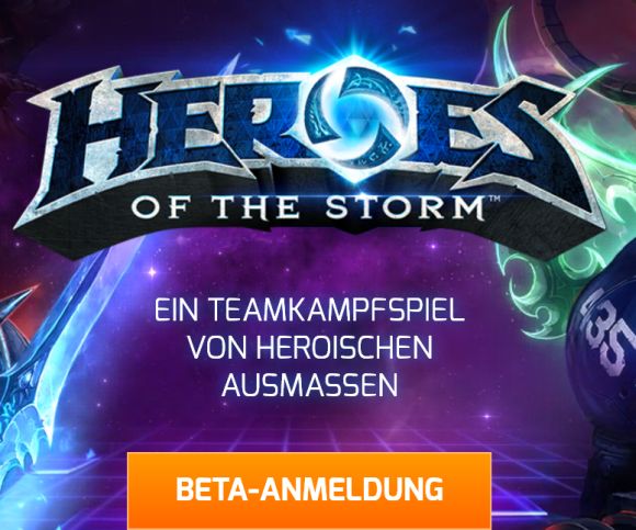 Heroes of the Storm Beta-Test Anmeldung